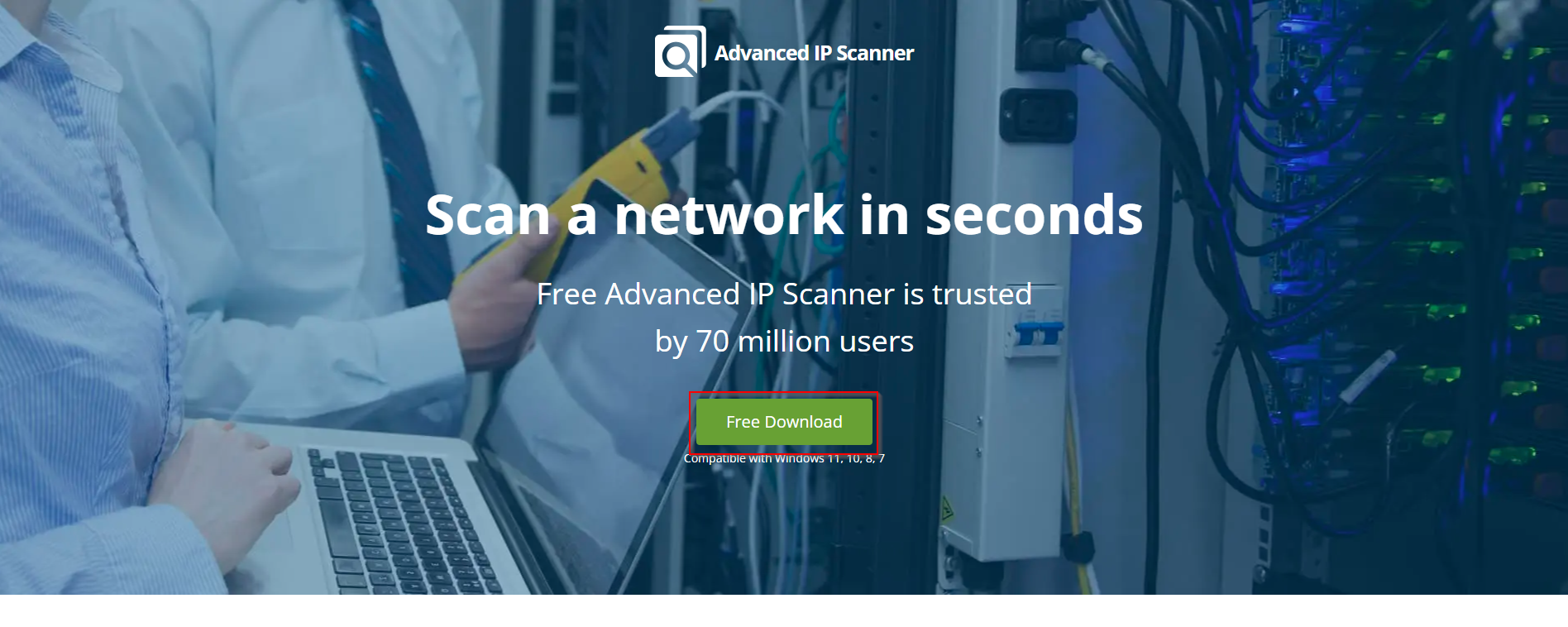 Advanced IP Scanner official website